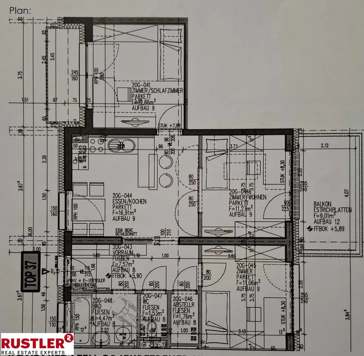 3-Zimmer-Wohnung mieten in Linz – 67 m², € 1.151 – Bild 11 von 13