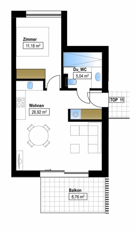 2-Zimmer-Wohnung kaufen in Schwaz – 43,2 m², € 295.000 – Bild 9 von 9
