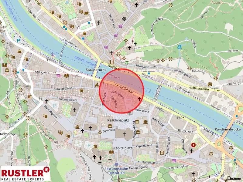 Gewerbeimmobilie mieten in Salzburg Stadt – 47 m², € 2.207