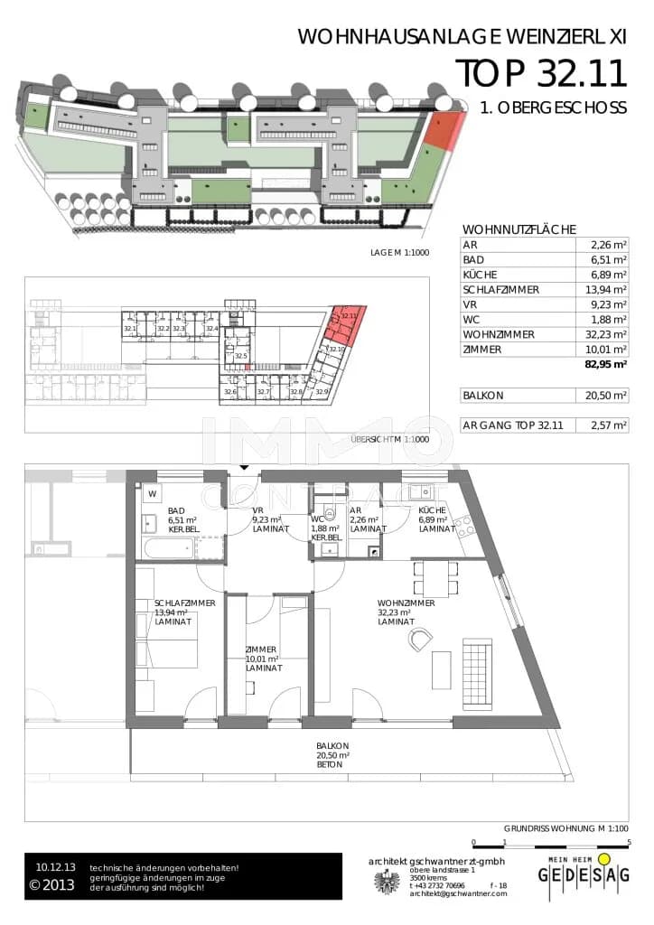 3-Zimmer-Wohnung mieten in Krems an der Donau – 79,53 m², € 1.207 – Bild 8 von 8