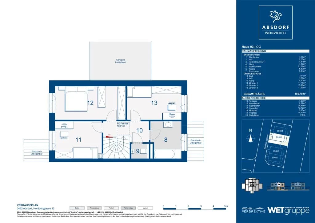 4-Zimmer-Haus mieten in Tulln – 105,7 m², € 1.464 – Bild 10 von 10