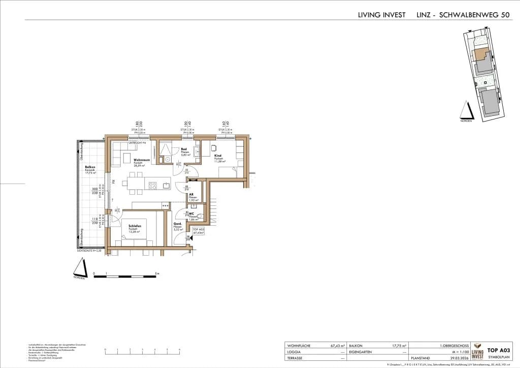 3-Zimmer-Wohnung kaufen in Linz – 67,43 m², € 378.687 – Bild 12 von 14
