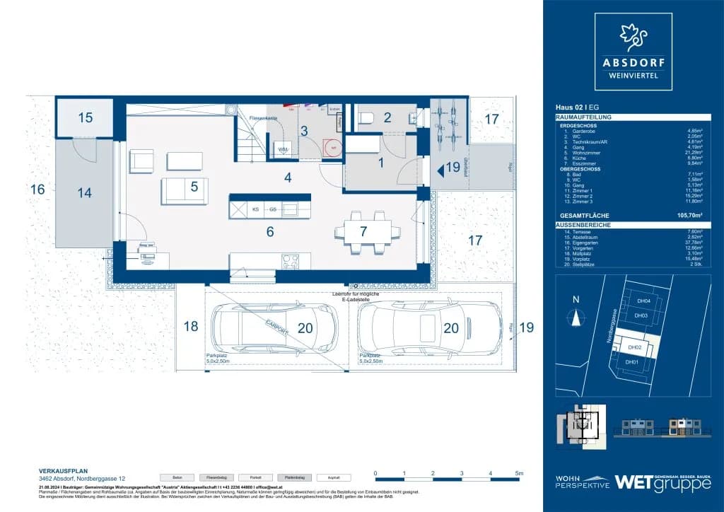 4-Zimmer-Haus mieten in Tulln – 105,7 m², € 1.555 – Bild 9 von 10