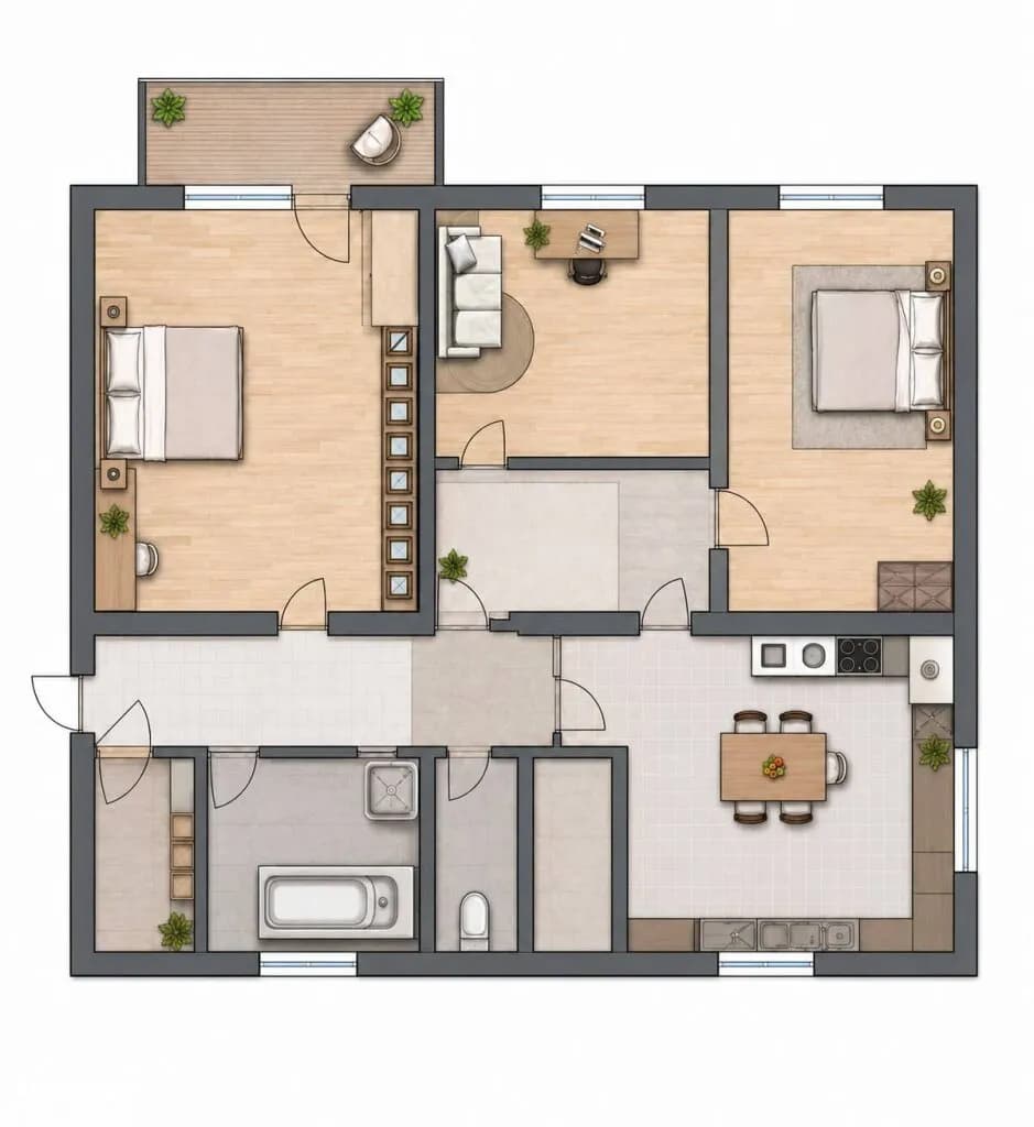 4-Zimmer-Wohnung kaufen in Graz – 85 m², € 230.000 – Bild 8 von 8