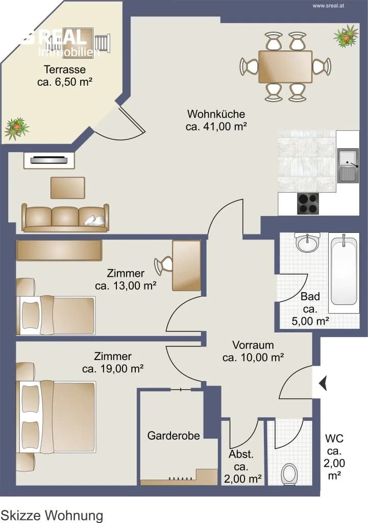 3-Zimmer-Wohnung kaufen in Wien – 92 m², € 365.000 – Bild 20 von 22