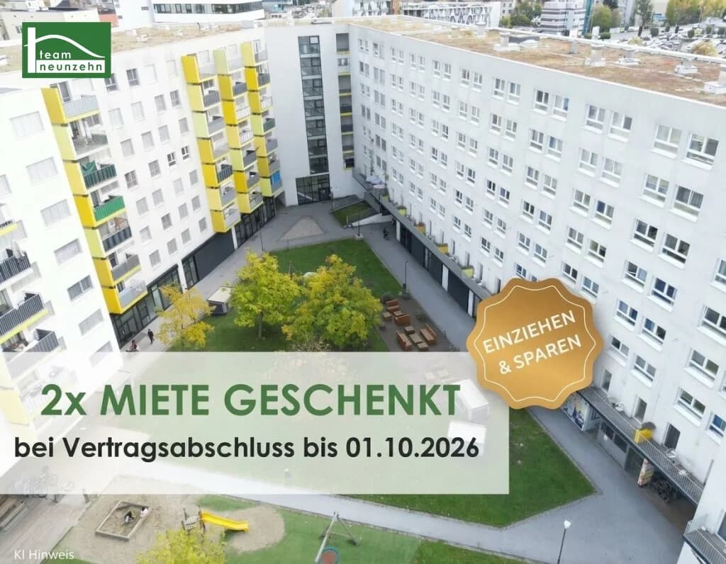 2-Zimmer-Wohnung mieten in Graz – 43,19 m², € 785