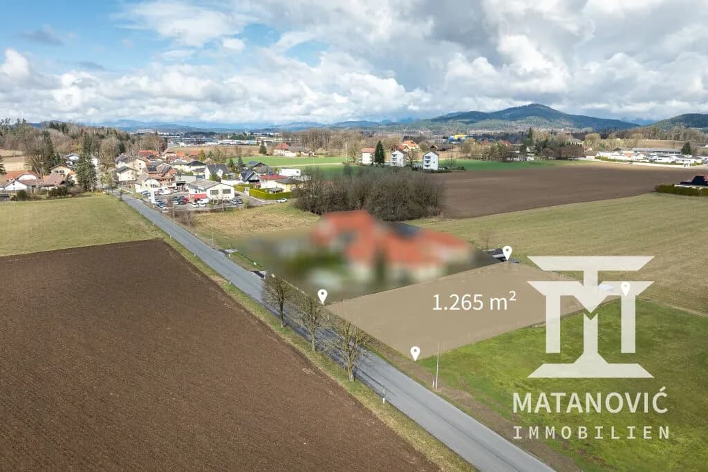 Grundstück kaufen in Klagenfurt – 1 265 m², € 260.000