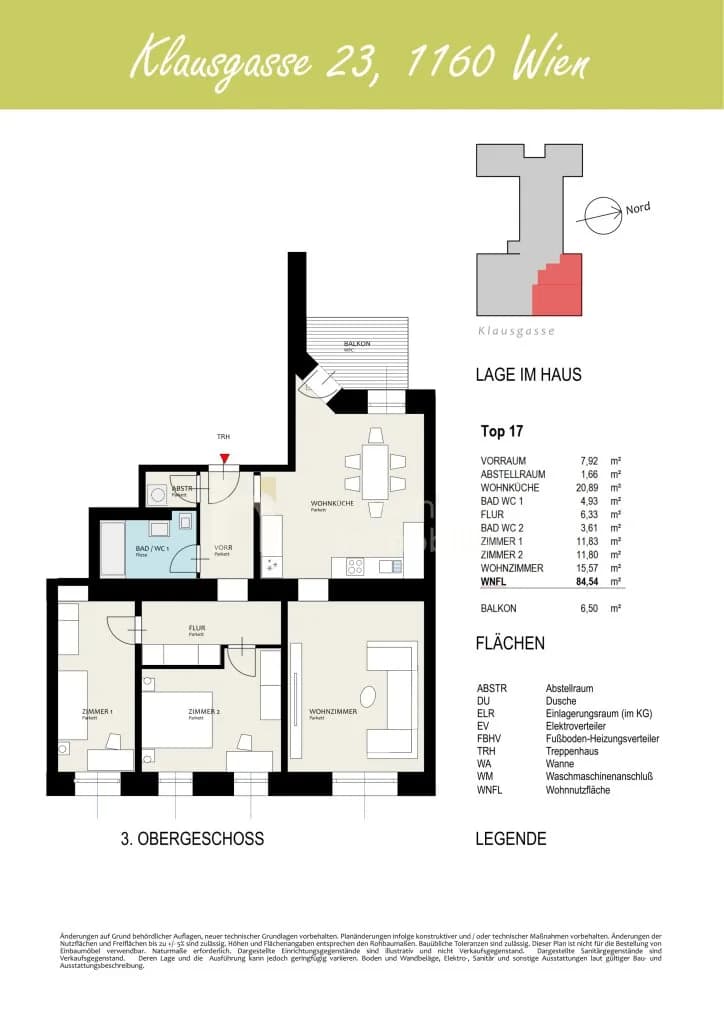 4-Zimmer-Wohnung kaufen in Wien – 84,54 m², € 576.495 – Bild 9 von 9