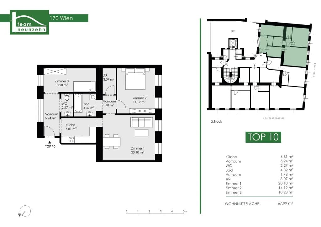 3-Zimmer-Wohnung kaufen in Wien – 67,99 m², € 399.000 – Bild 22 von 22