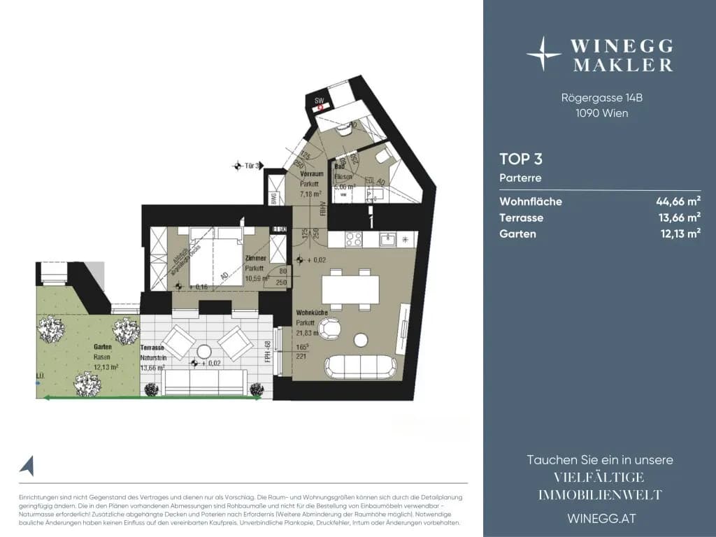 2-Zimmer-Wohnung kaufen in Wien – 44,76 m², € 479.000 – Bild 16 von 16