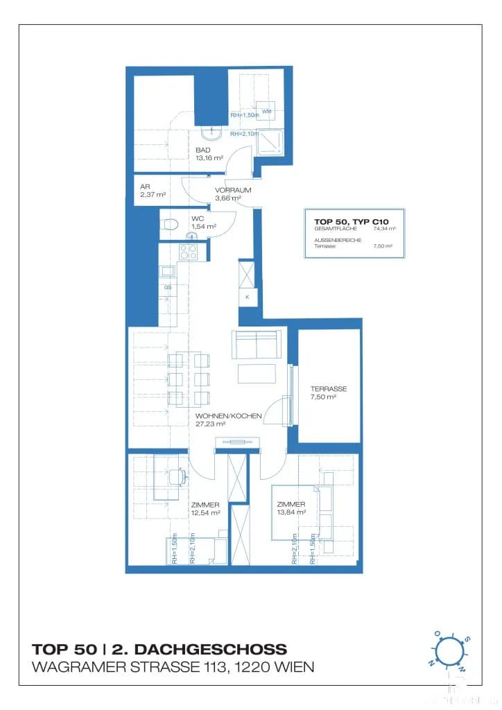 3-Zimmer-Wohnung kaufen in Wien – 74,34 m², € 458.012 – Bild 17 von 17