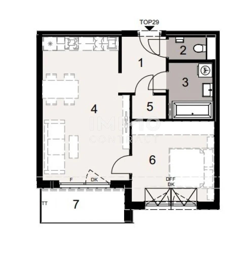 2-Zimmer-Wohnung kaufen in Wien – 50,58 m², € 357.900 – Bild 7 von 7
