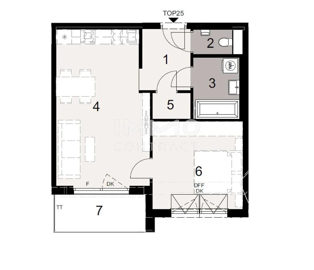 2-Zimmer-Wohnung kaufen in Wien – 50,42 m², € 342.700 – Bild 7 von 7