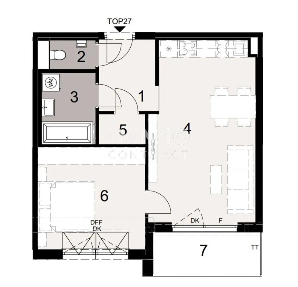 2-Zimmer-Wohnung kaufen in Wien – 50,27 m², € 342.400 – Bild 7 von 7