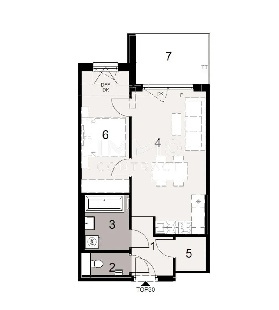 2-Zimmer-Wohnung kaufen in Wien – 47,23 m², € 373.200 – Bild 7 von 7