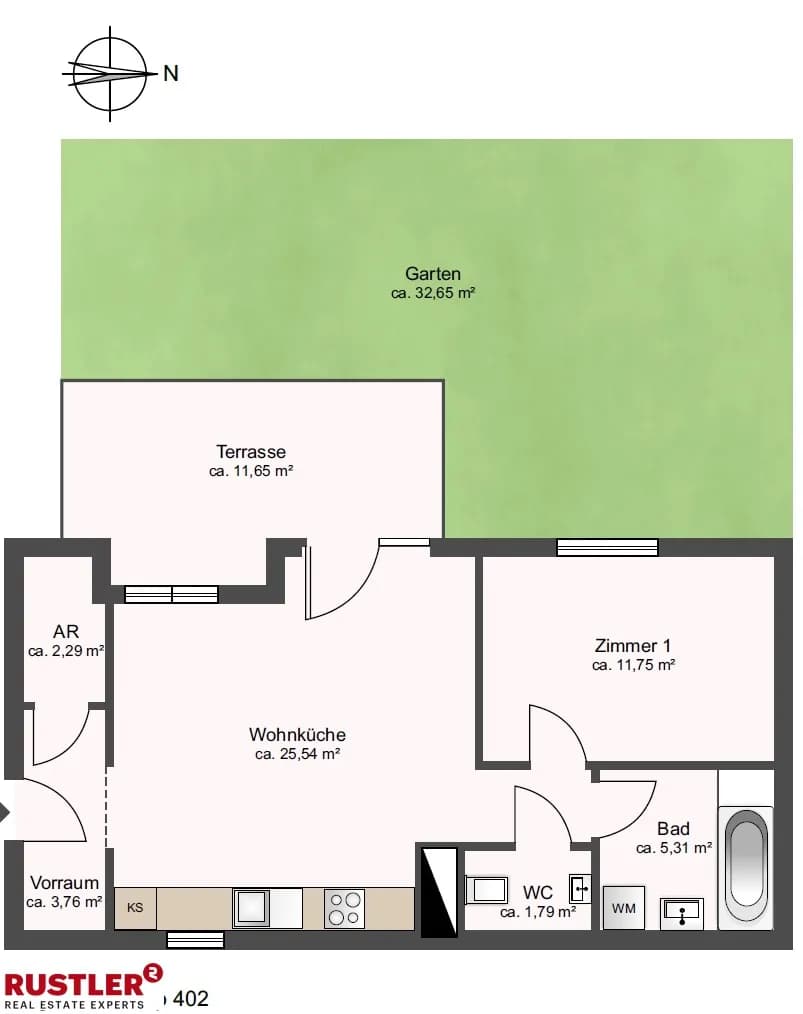 2-Zimmer-Wohnung mieten in Wien – 50 m², € 1.112 – Bild 7 von 17