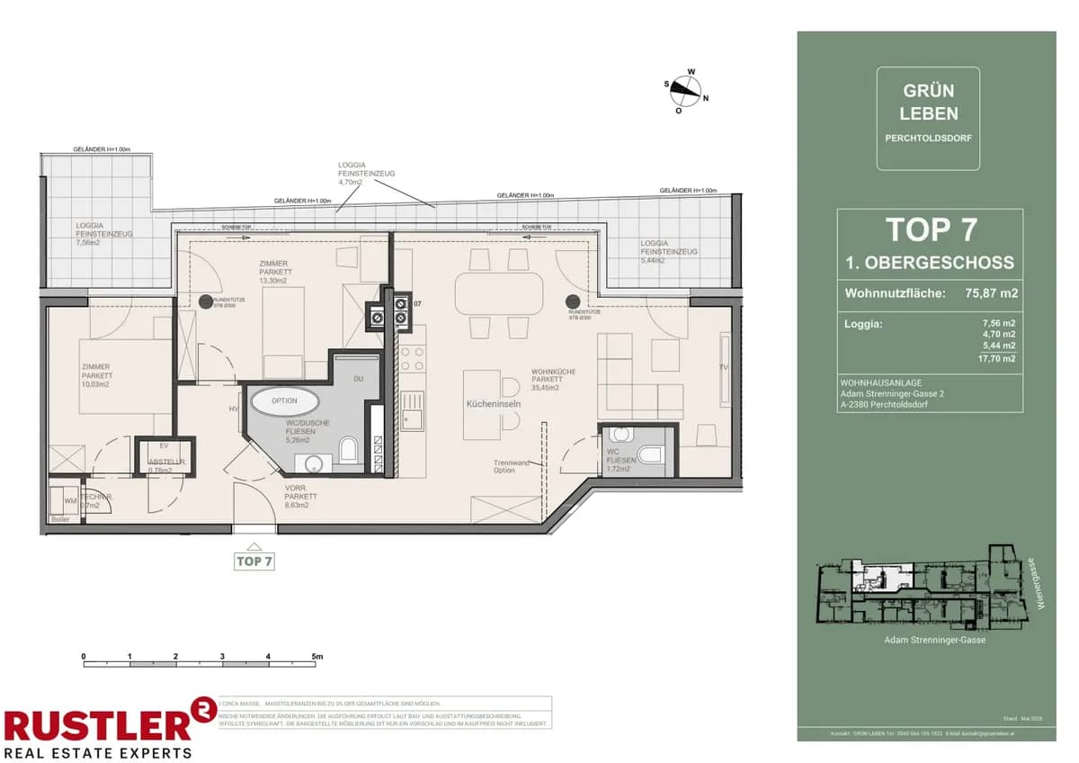 3-Zimmer-Wohnung kaufen in Mödling – 75,87 m², € 575.000 – Bild 8 von 9