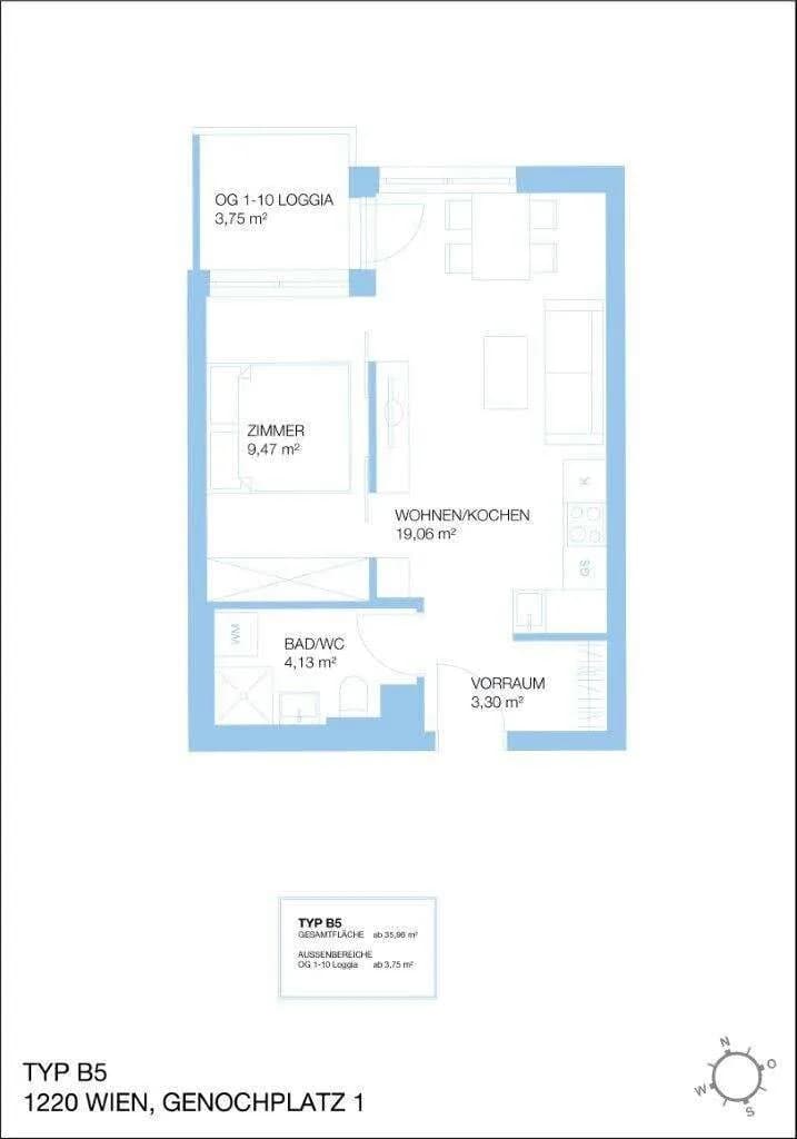 2-Zimmer-Wohnung kaufen in Wien – 35,96 m², € 249.000 – Bild 10 von 10