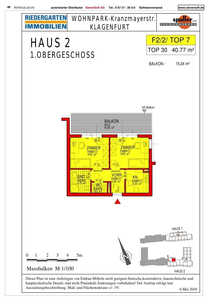 2-Zimmer-Wohnung kaufen in Klagenfurt – 40,77 m², € 245.000 – Bild 8 von 8