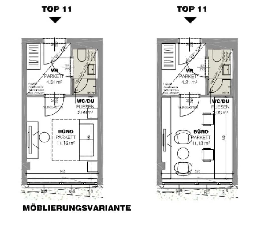 1-Zimmer-Gewerbeimmobilie mieten in Wien – 17 m², € 479 – Bild 9 von 9