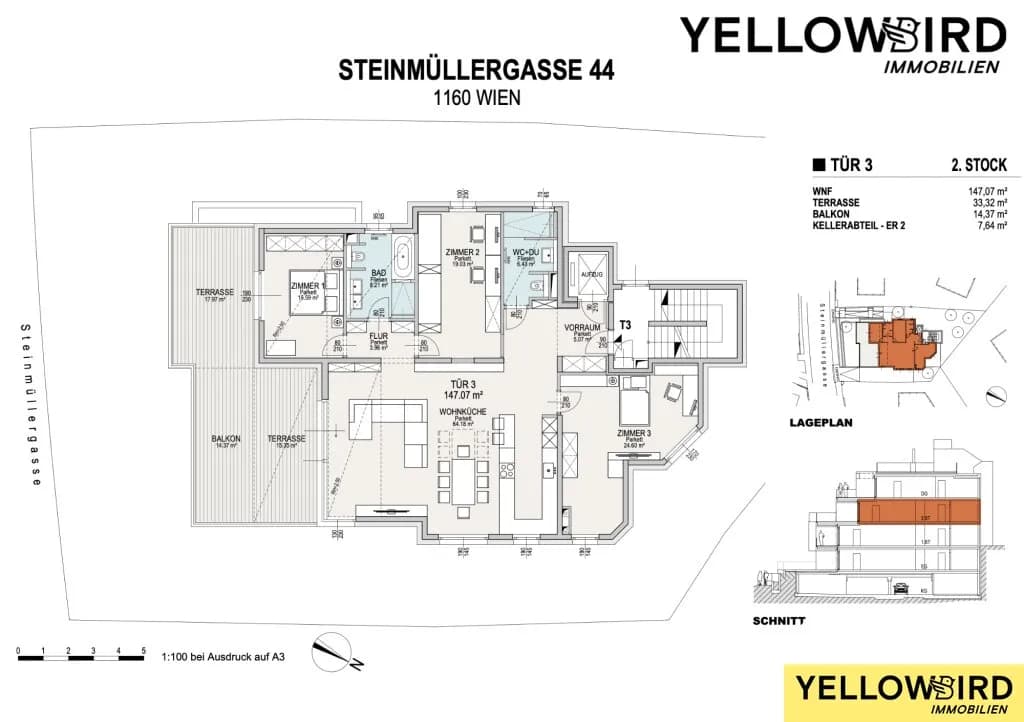 4-Zimmer-Wohnung kaufen in Wien – 147,06 m², € 1.848.000 – Bild 5 von 7