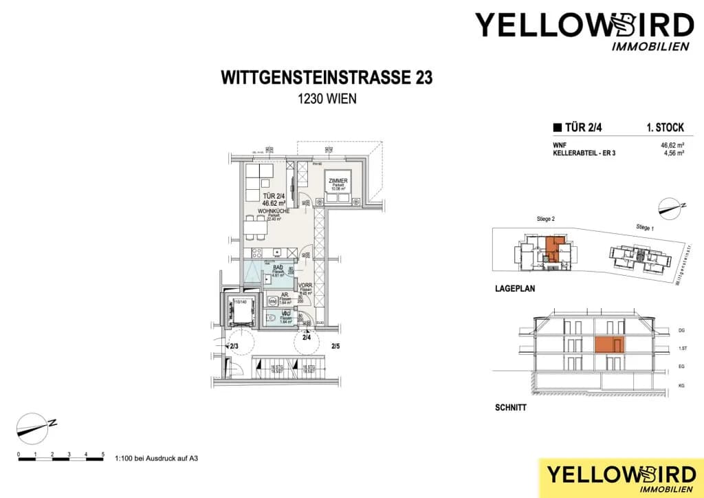 2-Zimmer-Wohnung kaufen in Wien – 47,02 m², € 376.000 – Bild 8 von 10