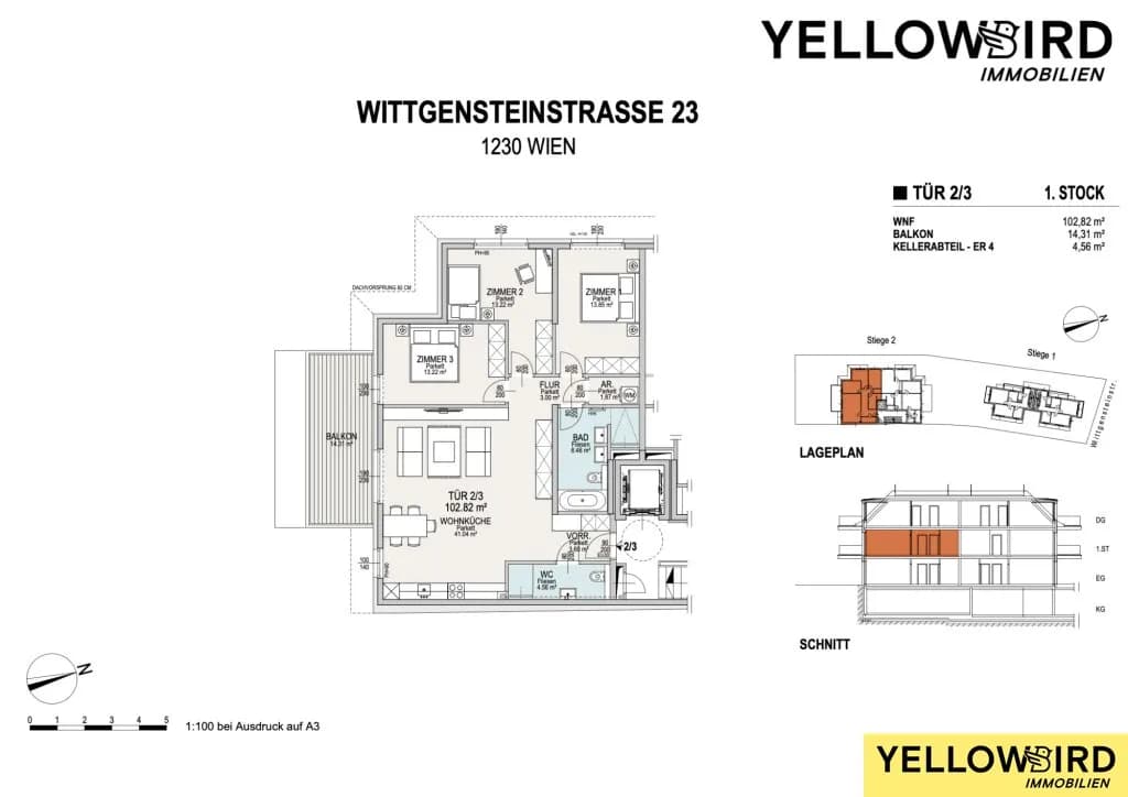 4-Zimmer-Wohnung kaufen in Wien – 102,03 m², € 849.000 – Bild 8 von 10