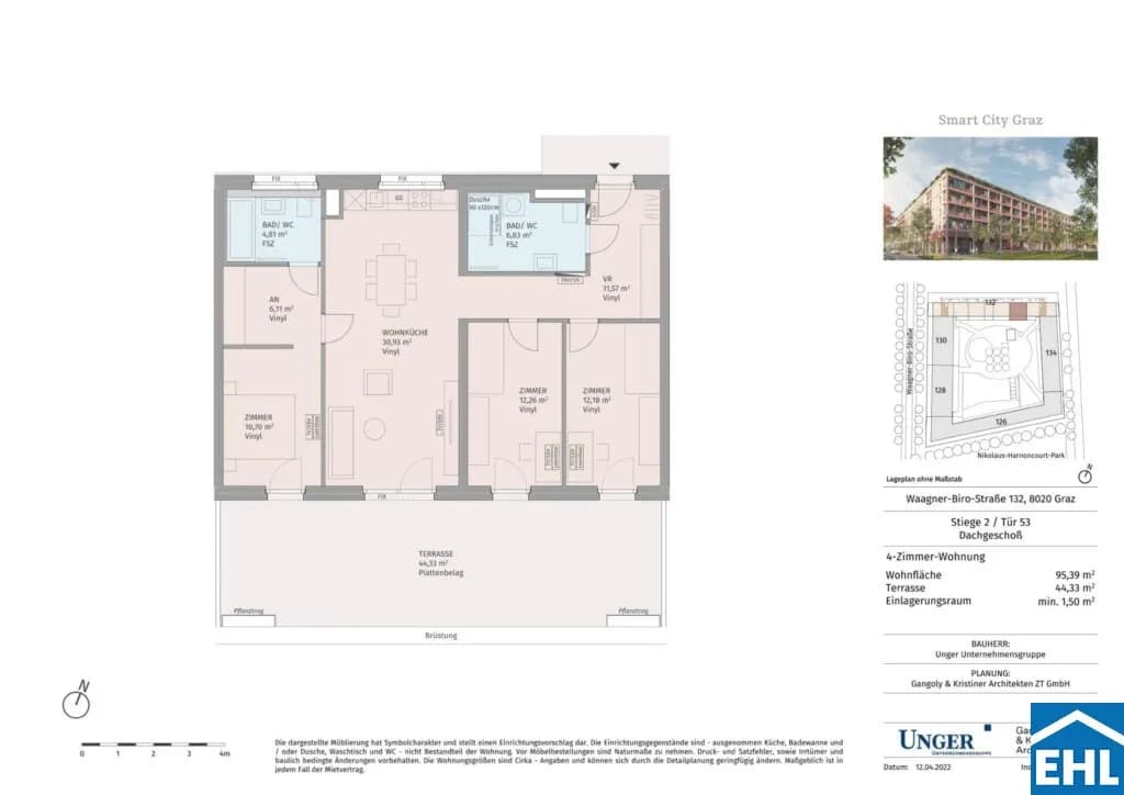 4-Zimmer-Wohnung mieten in Graz – 95,53 m², € 1.630 – Bild 27 von 27
