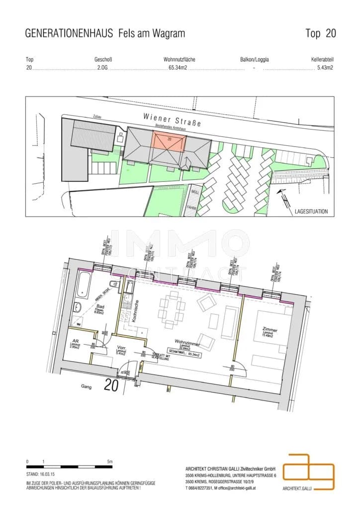 2-Zimmer-Wohnung mieten in Tulln – 65,34 m², € 935 – Bild 9 von 9