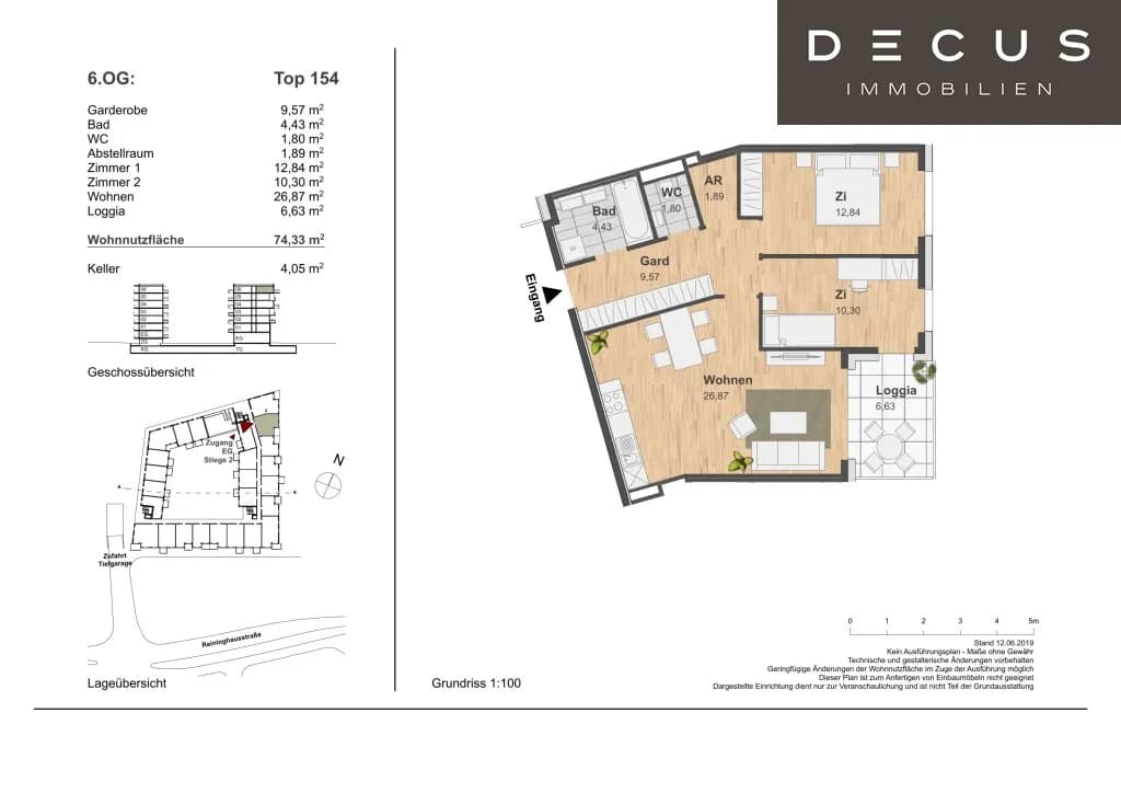 3-Zimmer-Wohnung mieten in Graz – 74,33 m², € 1.199 – Bild 14 von 14