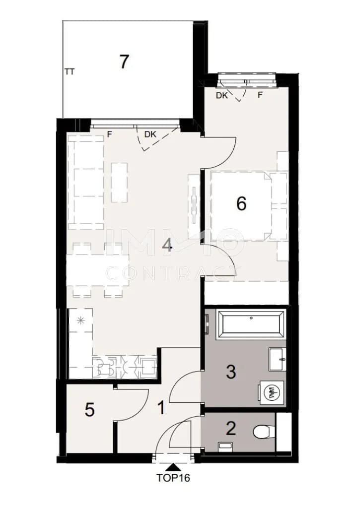 2-Zimmer-Wohnung kaufen in Wien – 46,41 m², € 352.900 – Bild 8 von 8