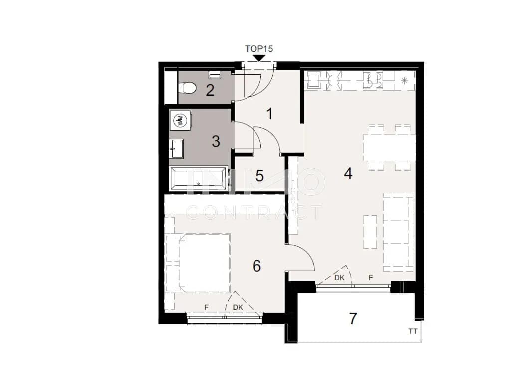2-Zimmer-Wohnung kaufen in Wien – 50,34 m², € 342.800 – Bild 7 von 7