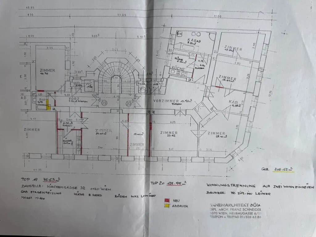 6-Zimmer-Gewerbeimmobilie mieten in Wien – 208 m², € 3.510 – Bild 28 von 28