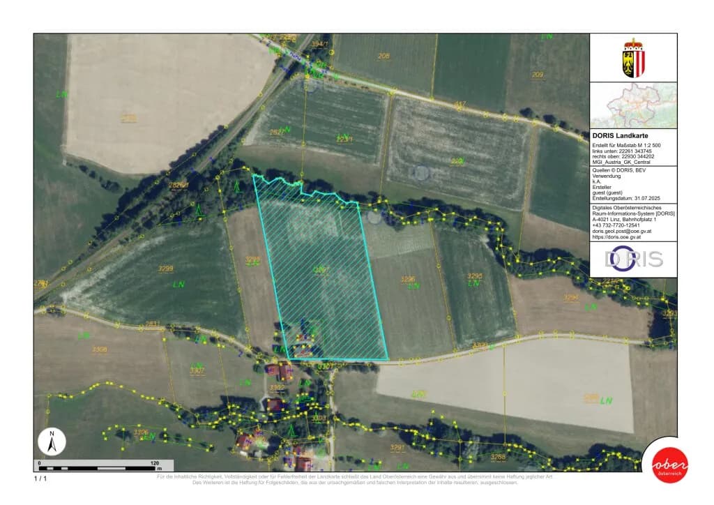 Grundstück kaufen in Grieskirchen – 18 205 m² – Bild 2 von 3