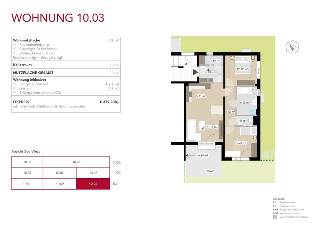 3-Zimmer-Wohnung kaufen in Graz – 73 m², € 379.208 – Bild 6 von 10