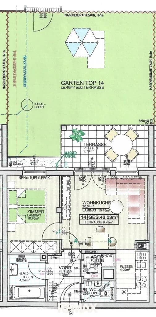 2-Zimmer-Wohnung kaufen in Mödling – 43,03 m², € 295.000 – Bild 2 von 19