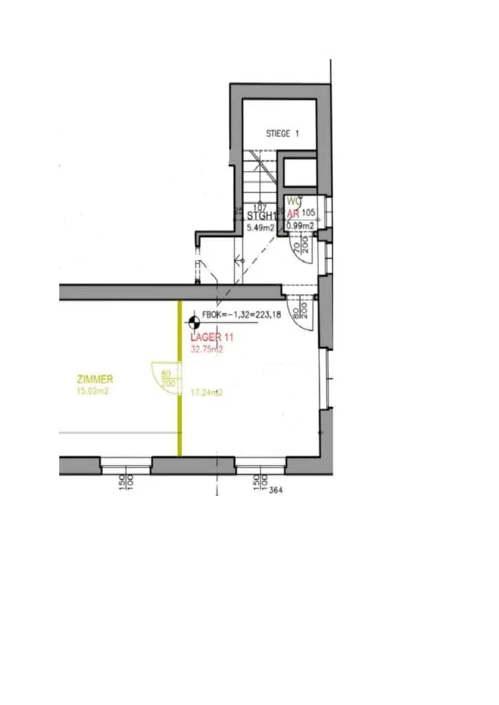 2-Zimmer-Gewerbeimmobilie mieten in Mödling – 33 m², € 375 – Bild 4 von 4