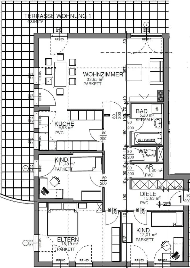 4-Zimmer-Wohnung mieten in Hallein – 109,42 m², € 1.604 – Bild 16 von 16