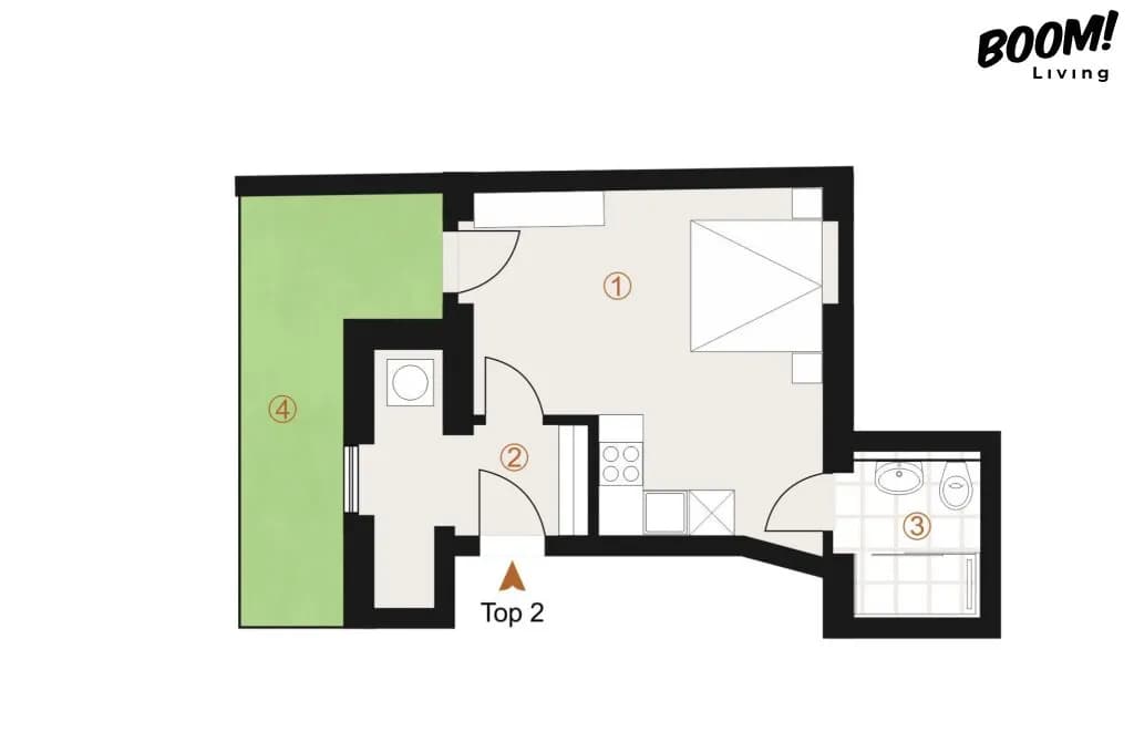 1-Zimmer-Wohnung kaufen in Wien – 30 m², € 197.000 – Bild 6 von 6