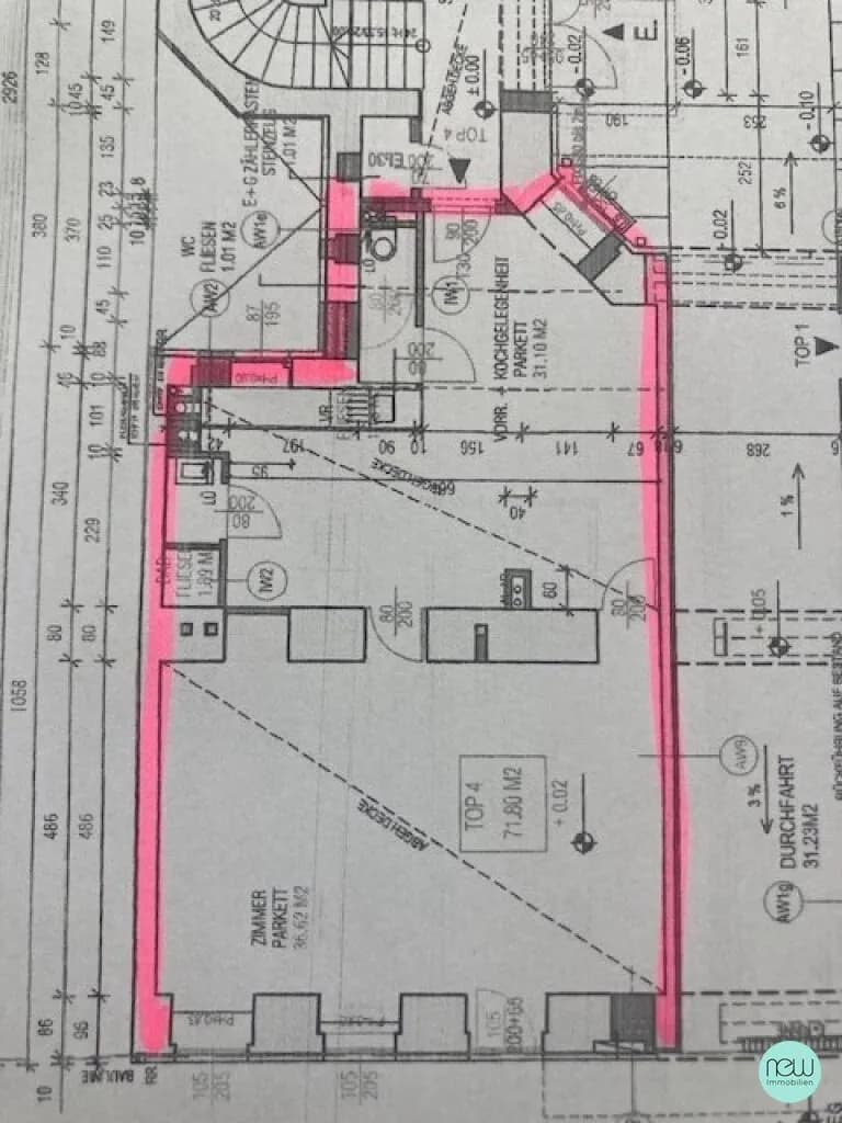 1-Zimmer-Gewerbeimmobilie mieten in Wien – 72 m², € 1.136 – Bild 8 von 8