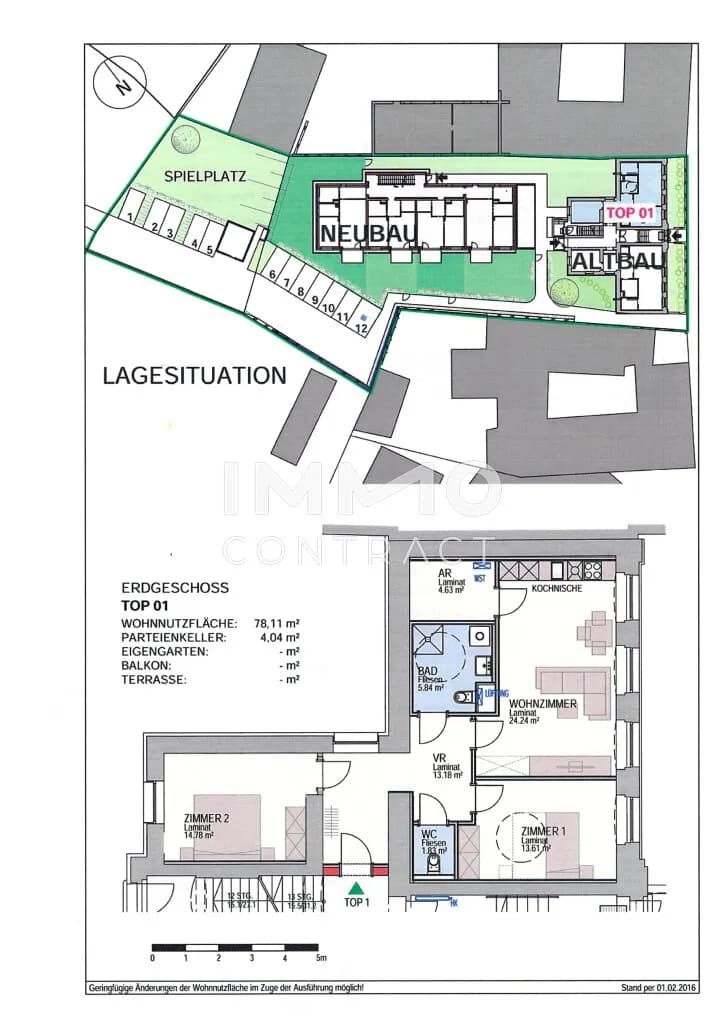 3-Zimmer-Wohnung mieten in Sankt Pölten Land – 78,13 m², € 1.013 – Bild 8 von 8