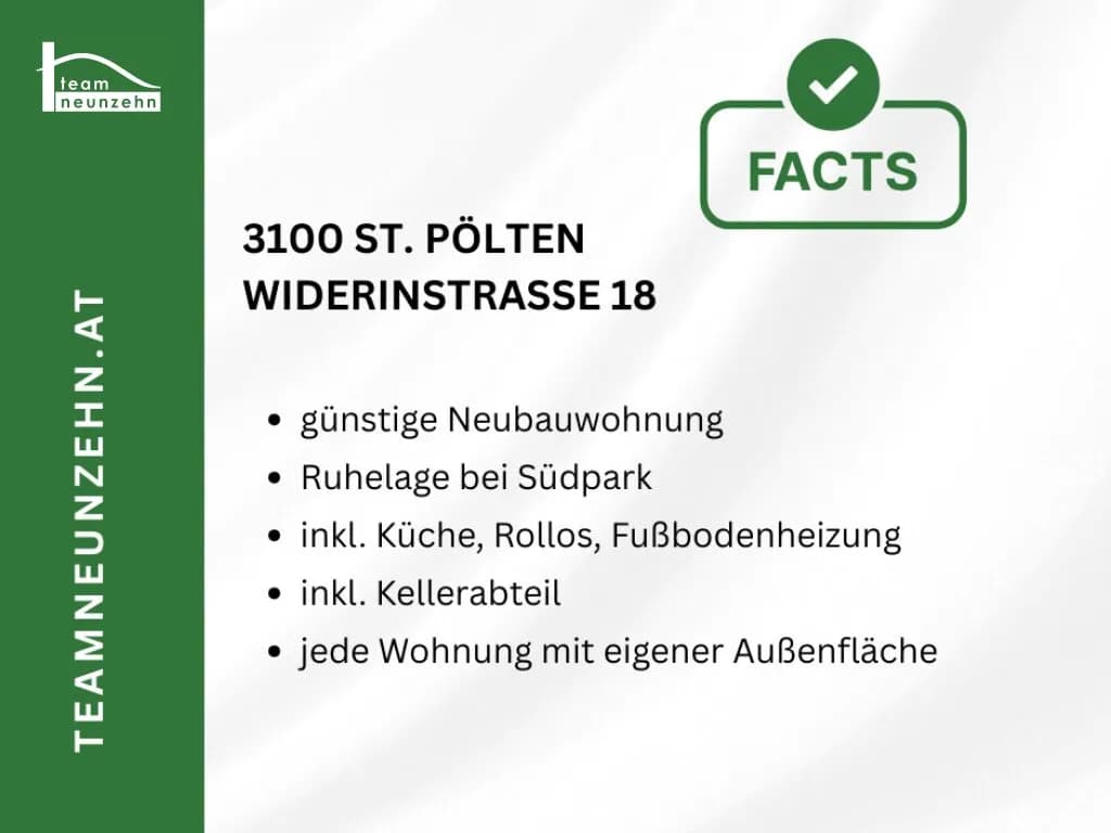 3-Zimmer-Wohnung mieten in Sankt Pölten – 60,35 m², € 995 – Bild 14 von 21