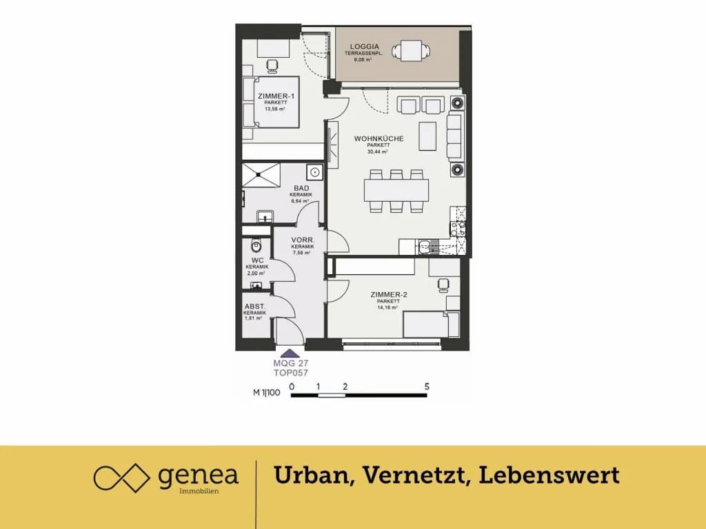 3-Zimmer-Wohnung mieten in Graz – 76,09 m², € 1.166 – Bild 2 von 20