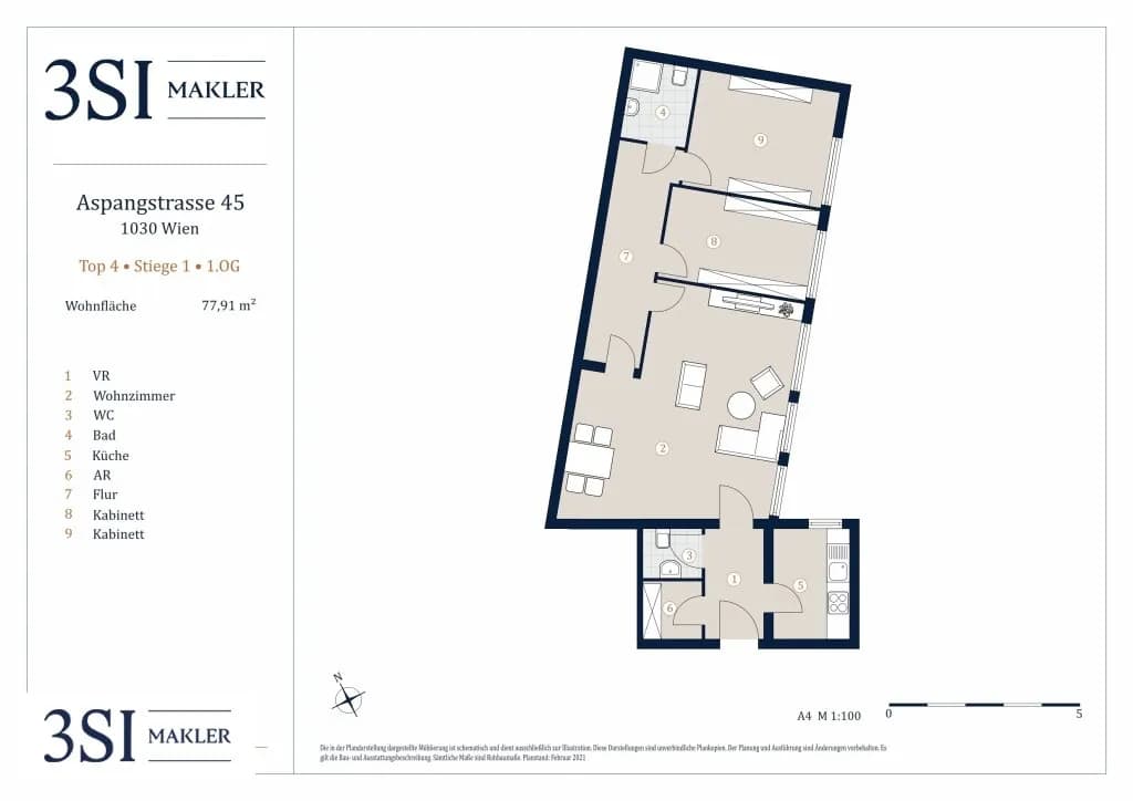 3-Zimmer-Wohnung kaufen in Wien – 77,91 m², € 400.000 – Bild 19 von 19