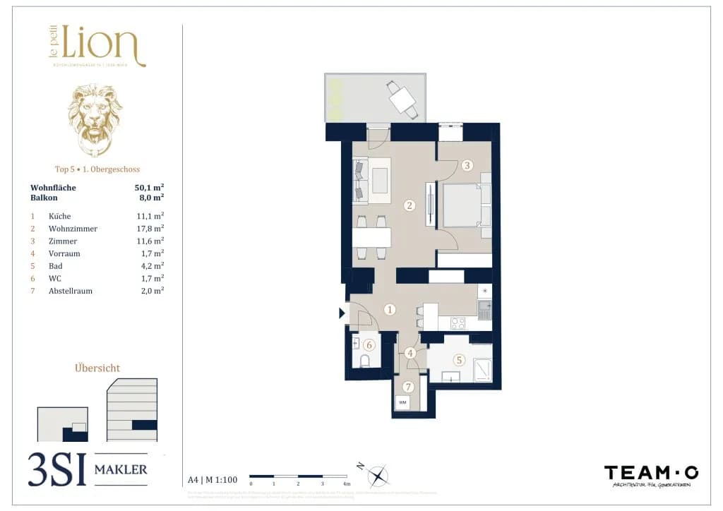 2-Zimmer-Wohnung kaufen in Wien – 50,1 m², € 495.000 – Bild 20 von 20