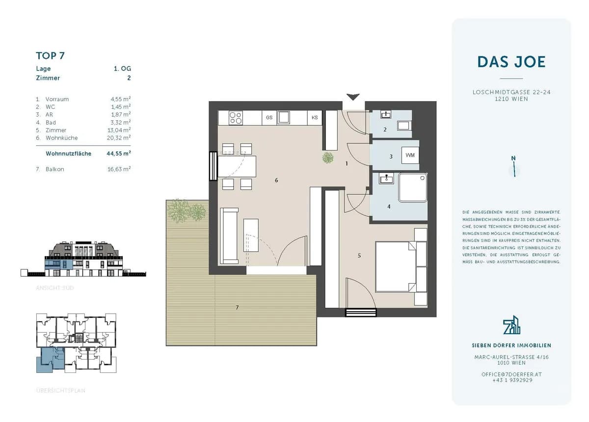 2-Zimmer-Wohnung kaufen in Wien – 44,7 m²