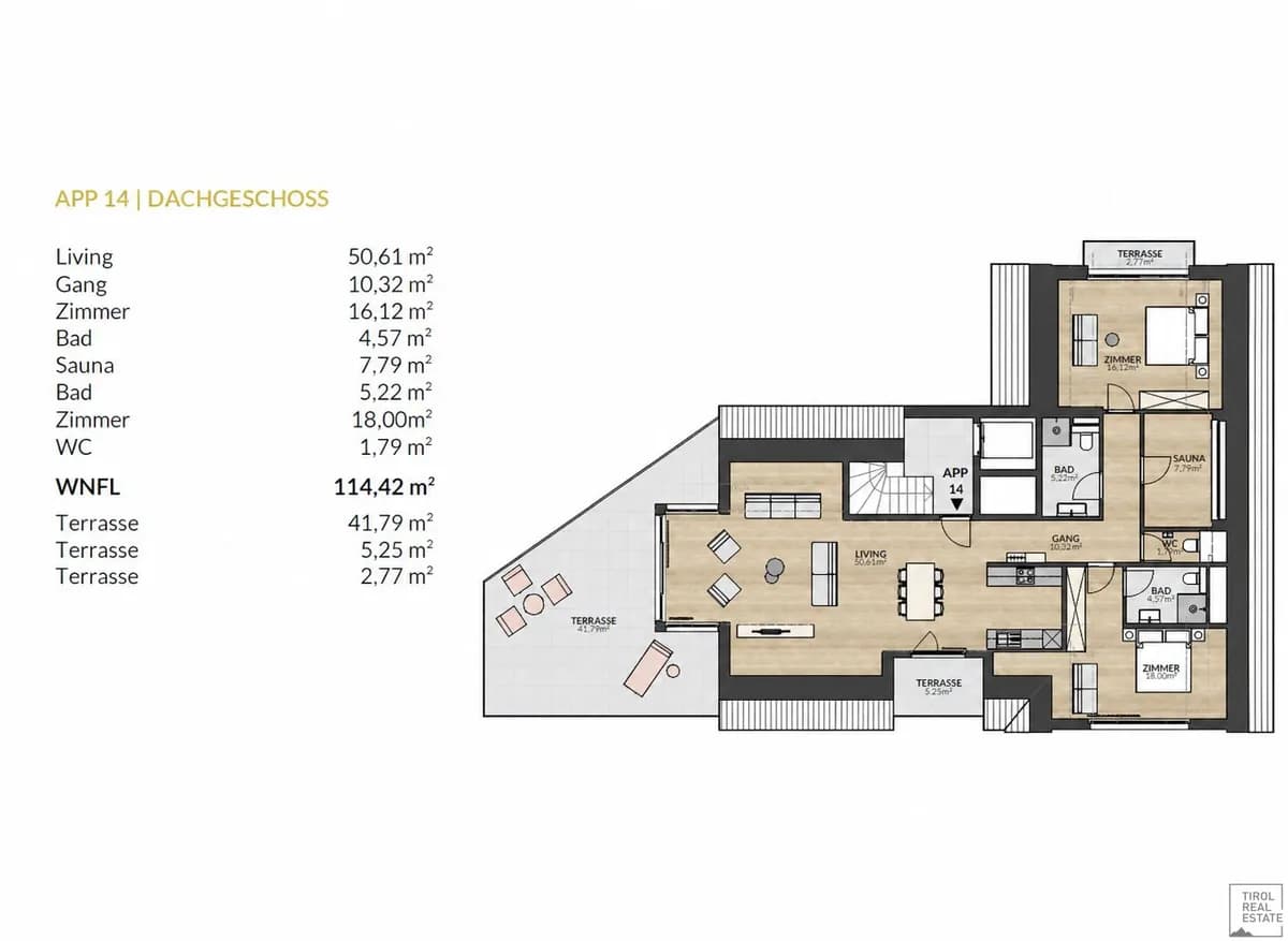 4-Zimmer-Wohnung kaufen in Landeck – 114,42 m², € 1.482.000 – Bild 35 von 38