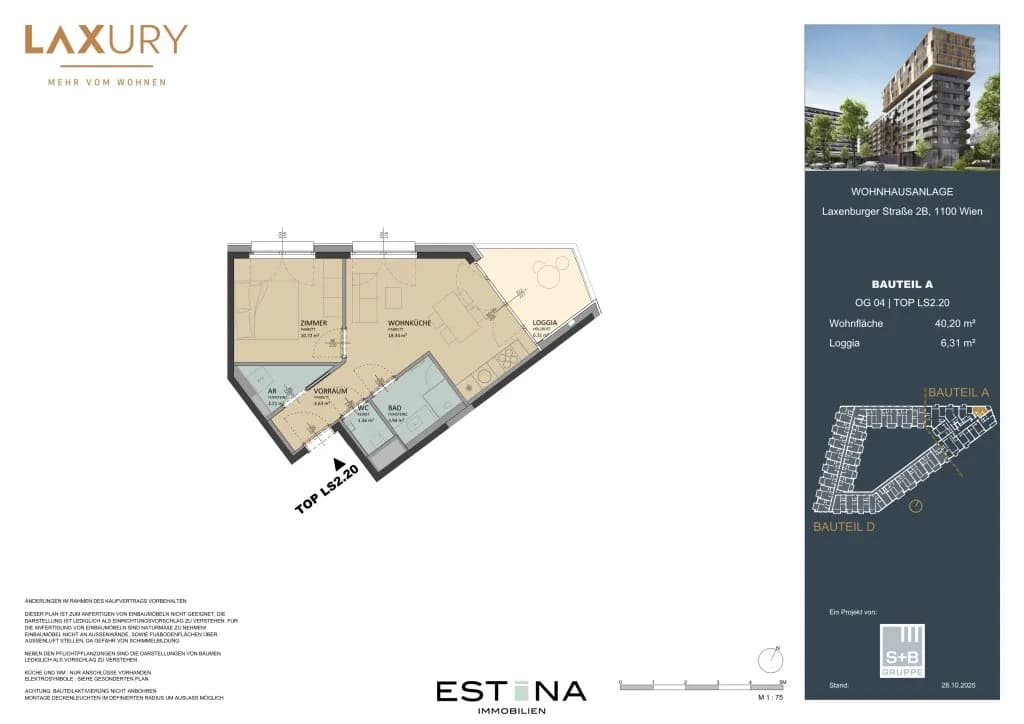 2-Zimmer-Wohnung kaufen in Wien – 39,84 m², € 340.000 – Bild 15 von 16
