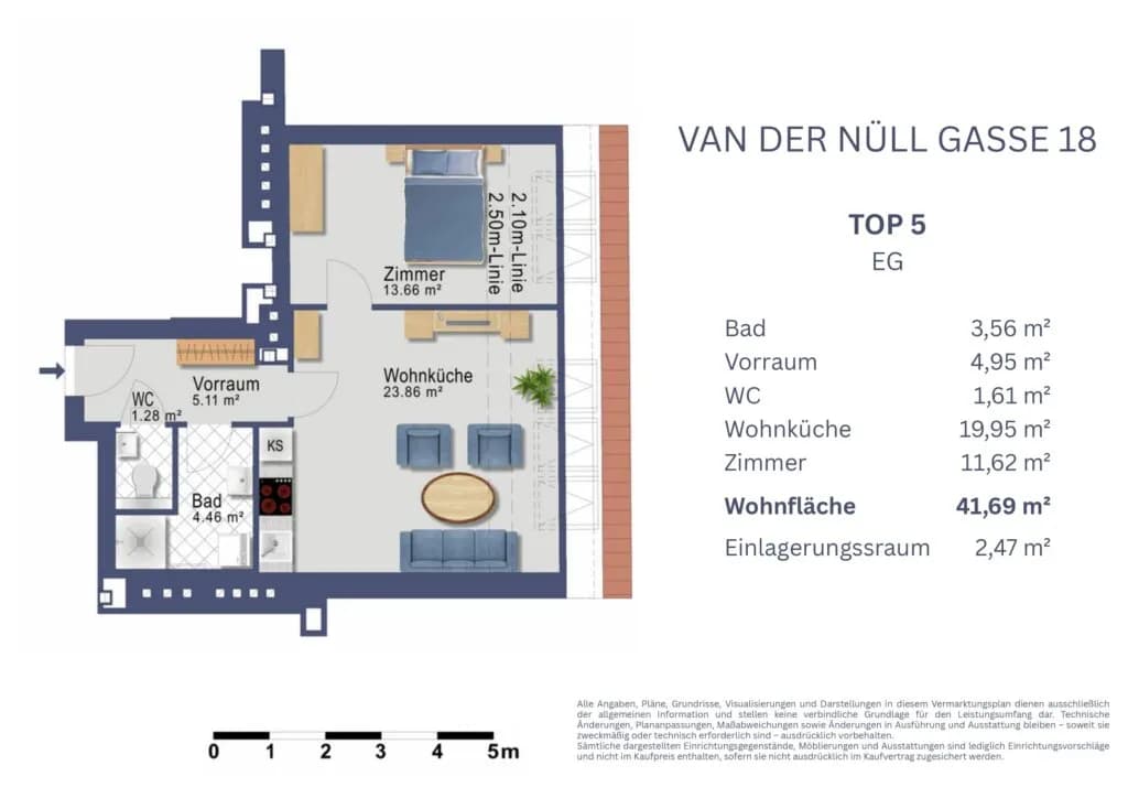 2-Zimmer-Wohnung kaufen in Wien – 41,69 m², € 199.900 – Bild 16 von 16
