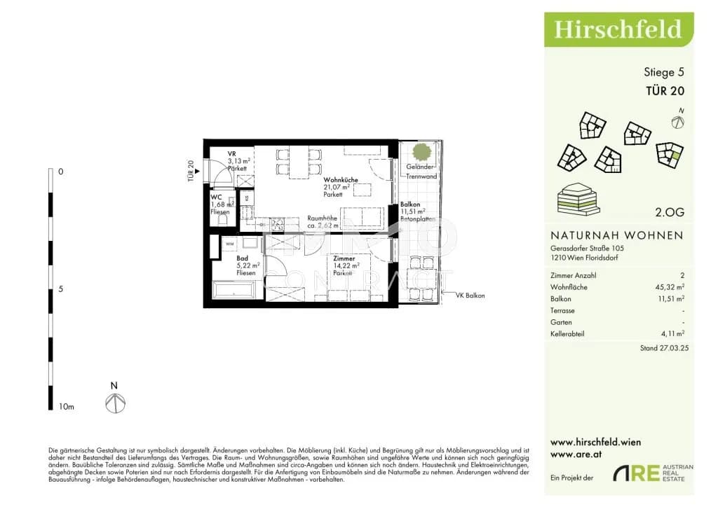 2-Zimmer-Wohnung kaufen in Wien – 45,32 m², € 268.000 – Bild 17 von 17